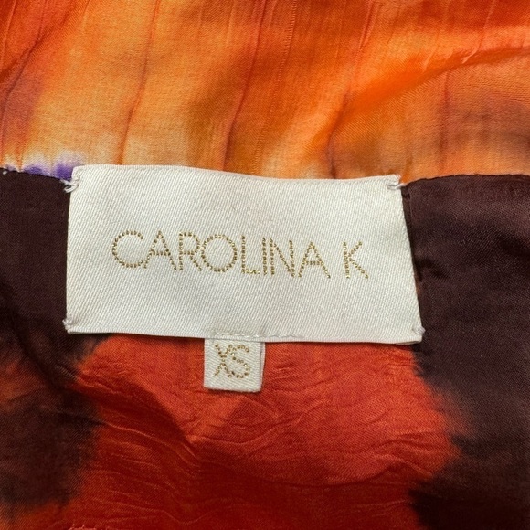CAROLINA K Terra Blazer Tie Dye Orange Purple XS - Picture 10 of 11